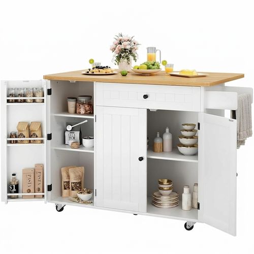 GRUSIGN Kitchen Island 41.7 Inch