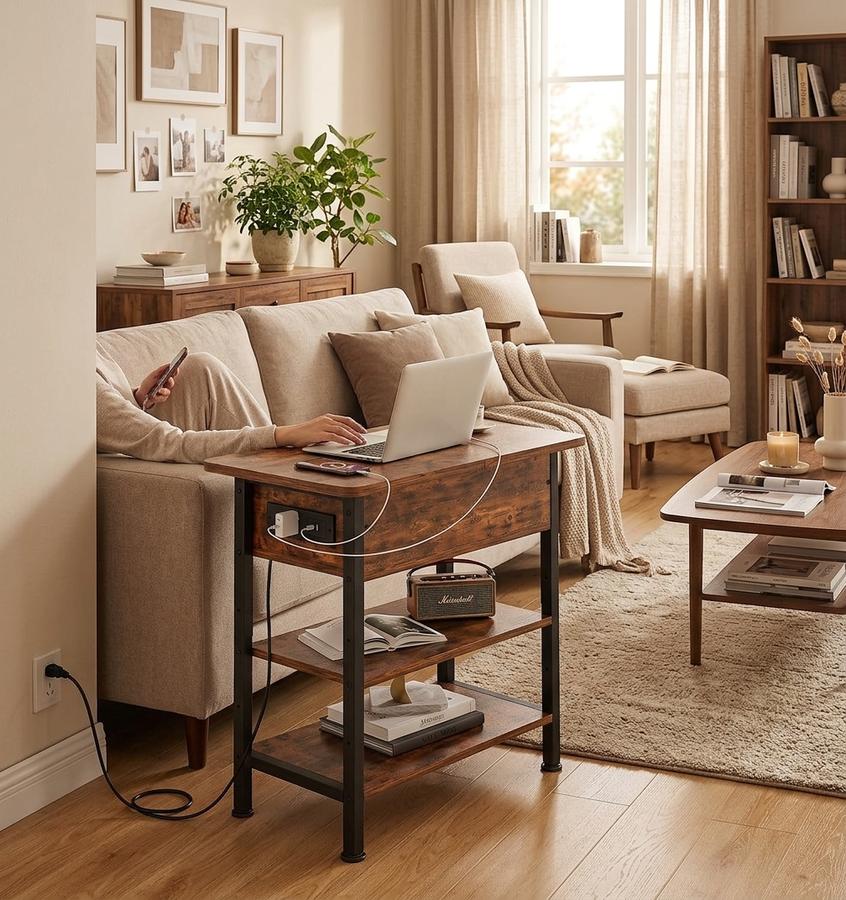 GRUSIGN End Table with Charging